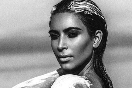 kardashian nude|Kim Kardashian Poses Completely Nude in New Full.